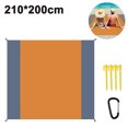 thumbnail image 1 of Mantel Individual Camping Plegable - Cuerpo Principal Naranja + Doble Gris 210*200 Adepaton 221251-6, 1 of 9