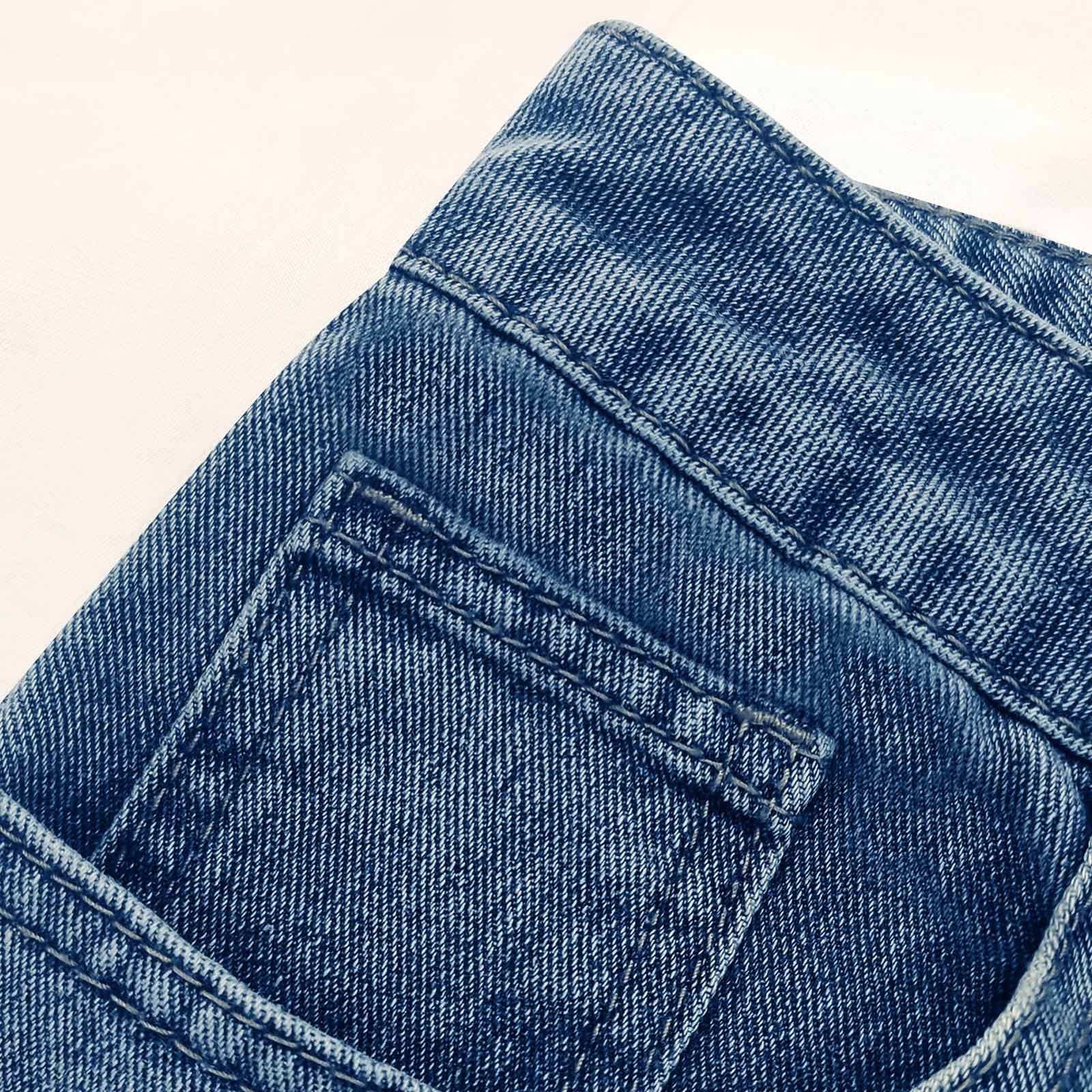 Haivin Women's Cotton Wide Leg Jeans, High Waist Straight Leg Versatile Design for Casual Daily and Office Wear