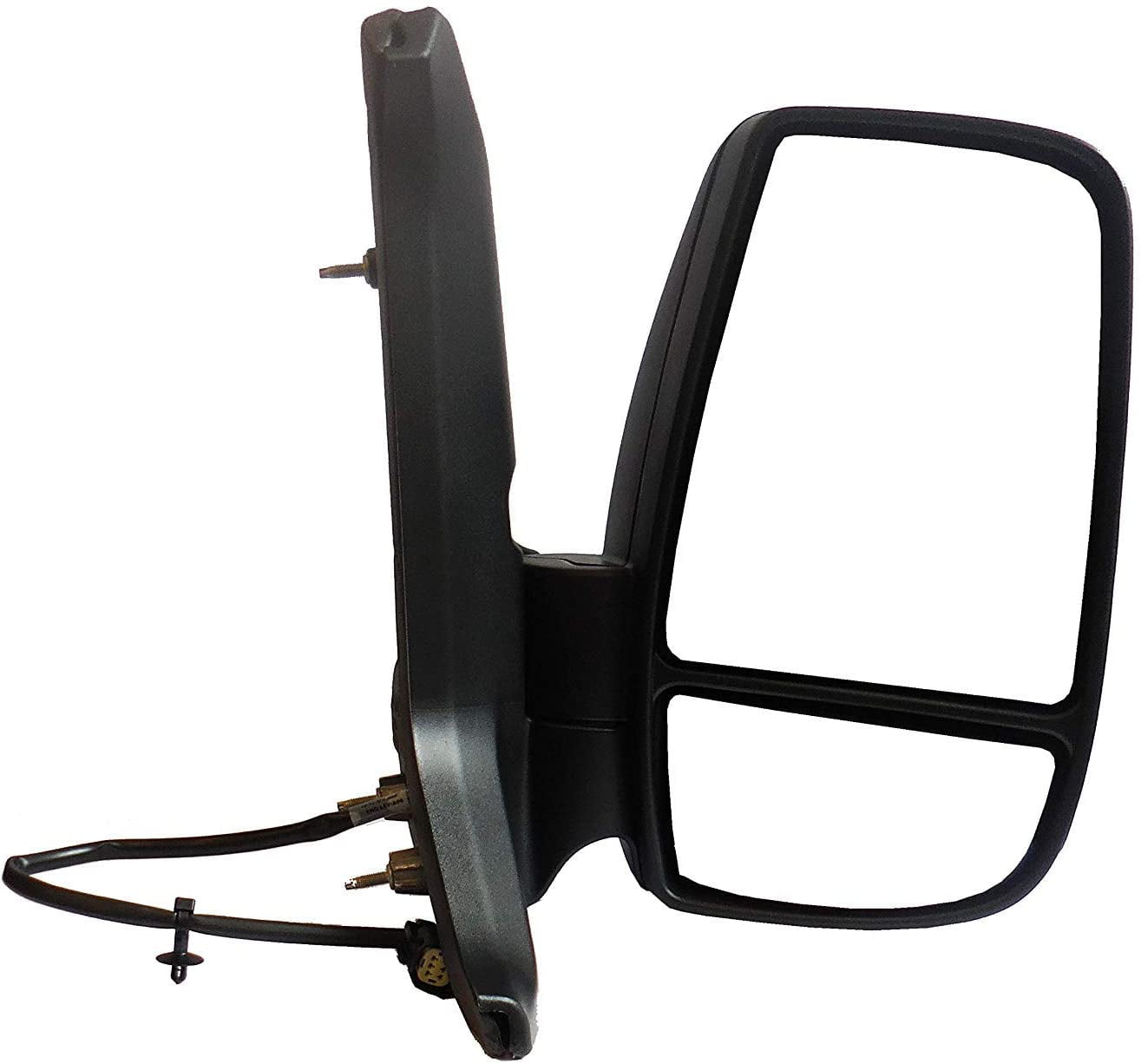 Brand New Driver Left Side Mirror Replacement Lower Glass with Plate fit Ford Transit 150 250 350 from 2015-Onward 