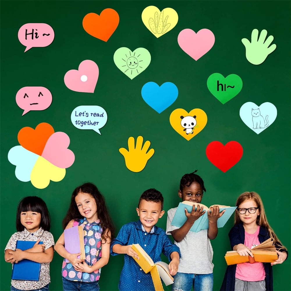 90 Pcs Heart Paper Cutouts, Assorted Heart Cutouts Philippines | Ubuy