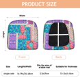 thumbnail image 3 of Multicolor Ethnic Flower Patchwork Pattern Seat Covers for Dining Room Chairs Set Of 4,Stretch Printed Washable Chair Seat Cover with Elastic Ties and Button,Removable Waterproof Couch Cushion Covers, 3 of 6