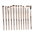 thumbnail image 2 of 12Pcs Pro de ojos Cepillo de de cejas Set Pinceles de maquilje Piel normal Zulema pinceles para maquillaje de ojos, 2 of 6