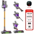 thumbnail image 2 of 2025 Upgrade Cordless Vacuum Cleaner, 45KPa Powerful Suction, 8-in-1 Lightweight Stick Vac for Pet Hair, Hard Floors, Carpets, Removable Battery & LED Display, 2 of 11