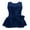 Navy Blue, variant on iEFiEL Kids Girls Sequins Ballet Dance Dress Bowknot Waist Jazz Costume A Pink 6