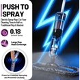 thumbnail image 3 of Cordless Electric Spray Mop, 720ml Tank with 2 Pads, 360° Swivel Wet Dry Floor Cleaner, 3 of 17