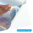 thumbnail image 4 of Uxcell 8.2x5.8" Printable Holographic Sticker Paper, 10 Pack Glossy Rainbow Vinyl Sticker Paper Holographic, Style 1, 4 of 5