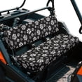 thumbnail image 2 of ZIATUBLES UTV Seat Covers 2 Pack, Waterproof Polyester Front Seat Protectors Compatible with Kawasaki Mule 3020 4000, Fade Resistant UTV Decor Accessory Part, Black Paw Print, 2 of 8