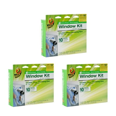 SAVE 10% on Duck Indoor Window Insulation Kit. Insulates 10 Windows Each, 62” x 420” Film.
