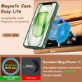 thumbnail image 2 of Funda magnética BESINPO para iPhone 11, con protector de pantalla de vidrio templado, compatible con MagSafe, protección total de 360 grados, a prueba de golpes y de grado militar, para iPhone 11, 2 of 8