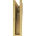 thumbnail image 4 of 4"W x 16"D x 16"H Thin Yorktown Rough Cedar Woodgrain TimberThane Corbel, Primed Tan, 4 of 6