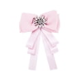 thumbnail image 4 of COOPHYA 1Pack Black Bowtie Women Elegant Rhinestone Pin for Graduation, 4 of 8