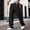 Black, variant on Men's Casual Cargo Pants with Drawstring Hems Elastic Waist Workwear Pants Hiking Sweatpants with Muti Pockets Big and Tall Size S-3XL Dark Gray