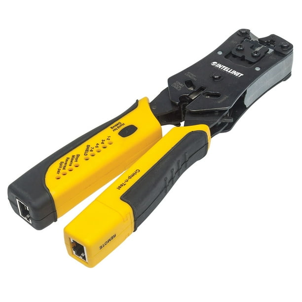 Ponchadora Intellinet 780124 Herramienta para prensar Negro Amarillo