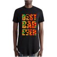 thumbnail image 1 of Hombres manga corta casual cuello redondo letra impresión pulóver deportes de longitud media camiseta blusa tops Pompotops  oipoqjl6456, 1 of 3