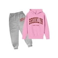 thumbnail image 3 of Kids Sweatsuit Set for Girls 2 Piece Long Sleeve Printed Hoodie and Jogger Sweatpants Winter Clothes 9-10 Years Old Boy Clothes Boys Girls Fashion, 3 of 3