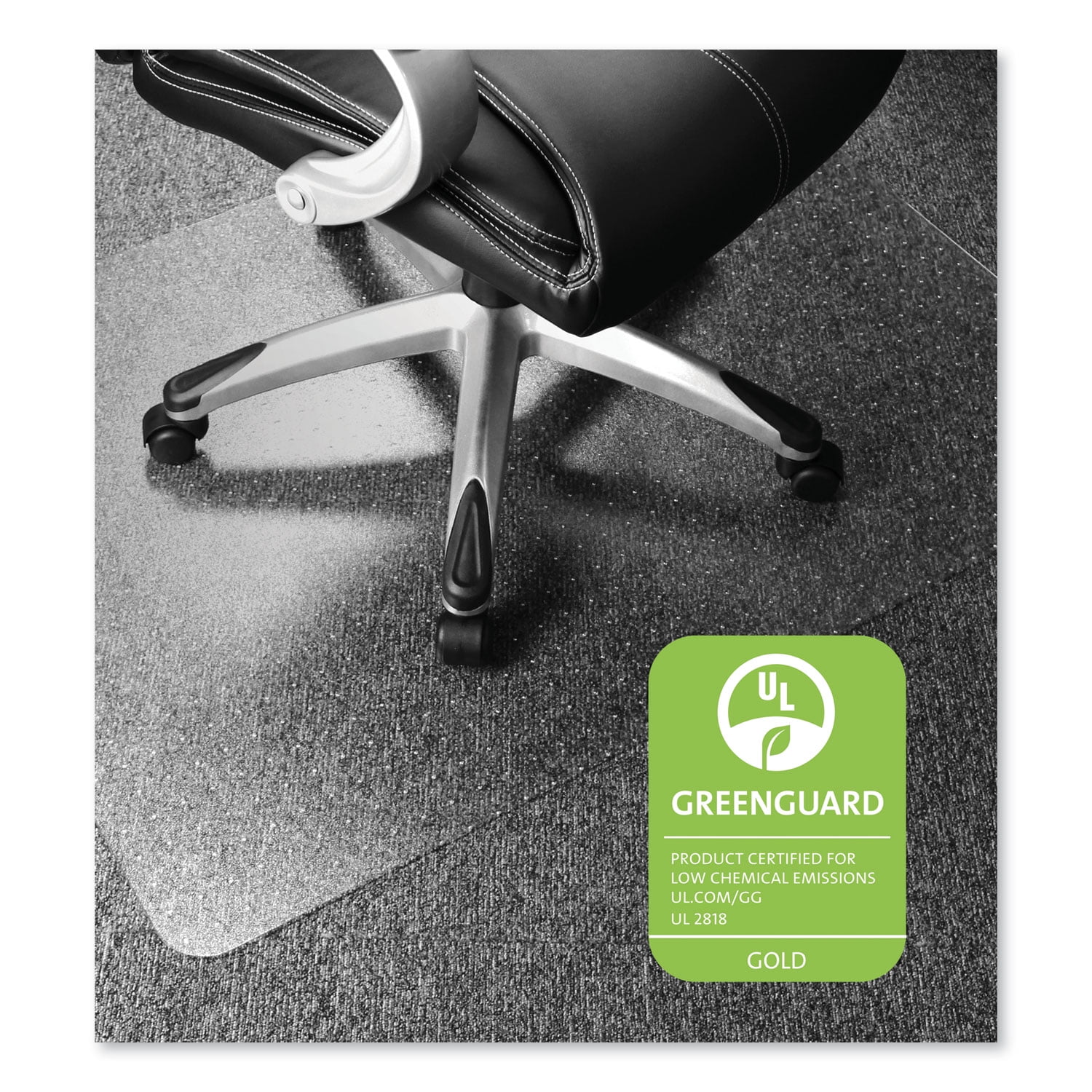 Floortex Chair Mat 48" X 60" For Low Pile Carpets Model:5Ev Clear 