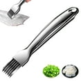 thumbnail image 2 of TIELUTT Silk the 2024 Upgrade Kitchen Vegetable Cutter Stainless Steel Chopped Green Slap Chopper Kitchen Food Chopper Stainless Steel Chopper Lettuce Chopper for Restaurant Grape Peeler Number 1 Mom, 2 of 4