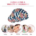 thumbnail image 6 of KLL Popcorn On Blue Lines Pattern Shower Cap & Bath Cap for Women,Reversible Oversized Waterproof Shower Caps for all Hair Lengths,Elastic Reusable Bathing Hair Cap, 6 of 6