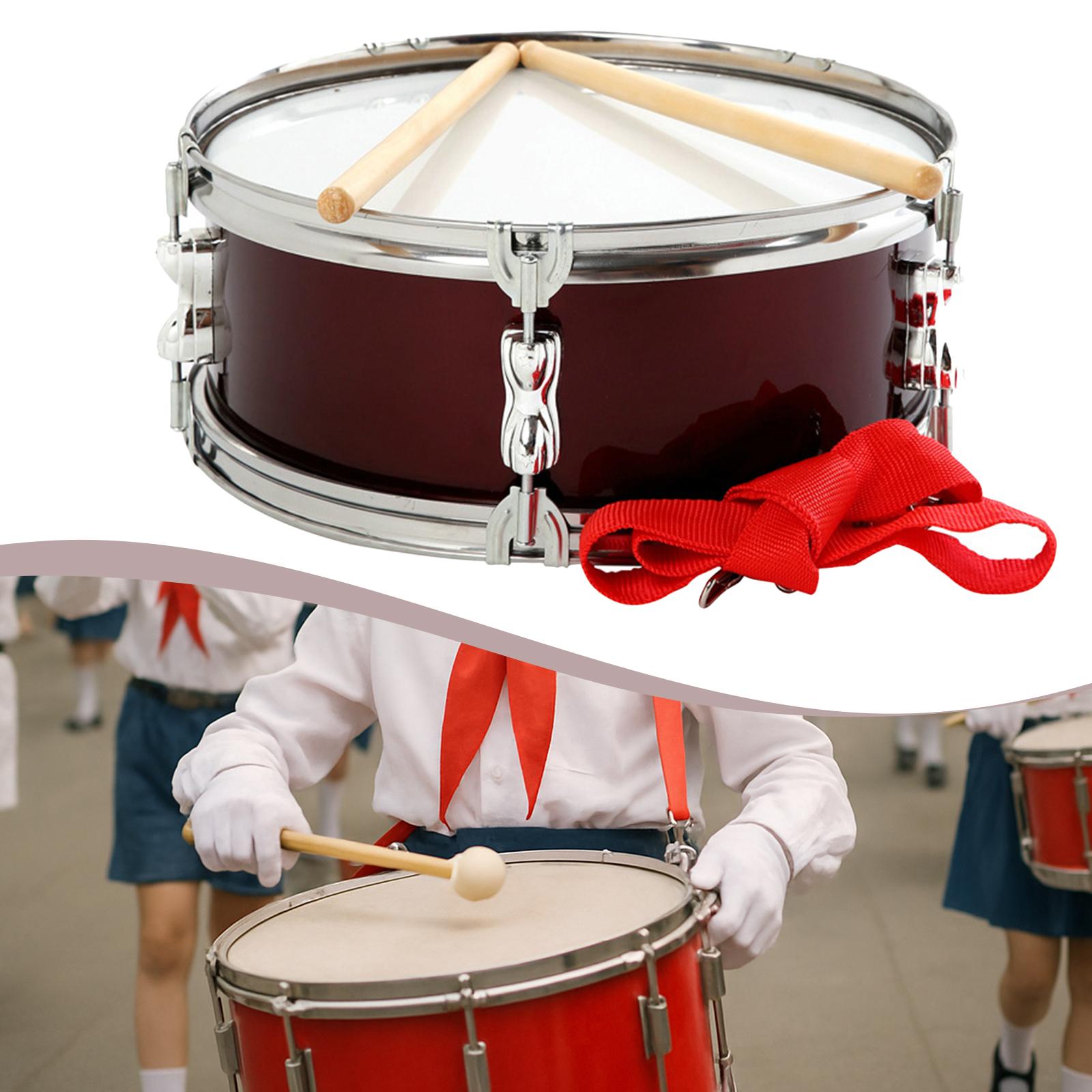 Snare Drum 13inch Percussion Instrument Music Drum Set with Sturdy Galvanized Material for Boys Practice