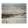 thumbnail image 3 of Designart 'Snow-Capped Mountains With Winter Landscape' Traditional Print on Natural Pine Wood, 3 of 5