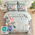 thumbnail image 3 of Juego de edredón Luxudecor Floral Queen Size 7 piezas, color verde, 3 of 7