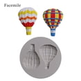 thumbnail image 4 of Molde decorativo de silicona para hornear pasteles, Fondant, patrón de globo aerostático (50-615), 4 of 5