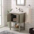 thumbnail image 3 of Furniture Indoor Home Decorative Bathroom, Washroom, Kitchen 24" Kd White Gray Sink Vanity, 3 of 7