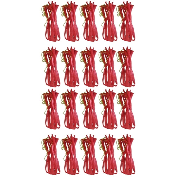 200 PCS Reusable Nylon Mesh Produce Bags for Shopping and Storage, Outdoor Fruit and Vegetable Storage, Red