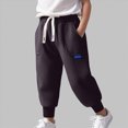 thumbnail image 2 of Gibobby Boys Pants Cargo Pants For Toddler Kids Boys 12 Months 2T 3T 4T Wide-Leg Elastic Waist Loose Long Pants Toddler Boys Clothes Little Boys Winter Pants(7-8 Years,Grey), 2 of 7