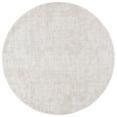 thumbnail image 4 of SAFAVIEH Rumi Beumont Solid Polyester Shag Area Rug, Ivory/Light Beige, 6'7" x 6'7" Round, 4 of 5