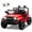 Red, variant on Okybaby 24V Kids Ride On Jeep Car with Remote Control,Four-wheel Suspension, Electric Kids Ride On Toy Car with Dual Motor,LED Light,USB,Bluetooth,MP3 for Kids of 3+, Red