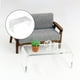 thumbnail image 2 of 1/12 muebles de escritorio de acrílico mesa de té Mini decoración de adorno blanco, 2 of 9
