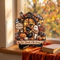 thumbnail image 2 of Home Decor with Halloween Figurines, Wooden Desk Decor for Living Room, Vintage Halloween Ornaments, Nightmare Before Christmas Decor, 2 of 6