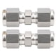 thumbnail image 1 of Adaptador de tubo de doble virola recto de ajuste de compresión de acero inoxidable 316 de 2 piezas (Ф6), 1 of 9