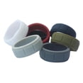 thumbnail image 4 of 7 piezas de anillo de compromiso de banda de boda de silicona hipoalergénico para hombres y mujeres joyería Yuyangstore  Banda del anillo del dedo del silicón, 4 of 8