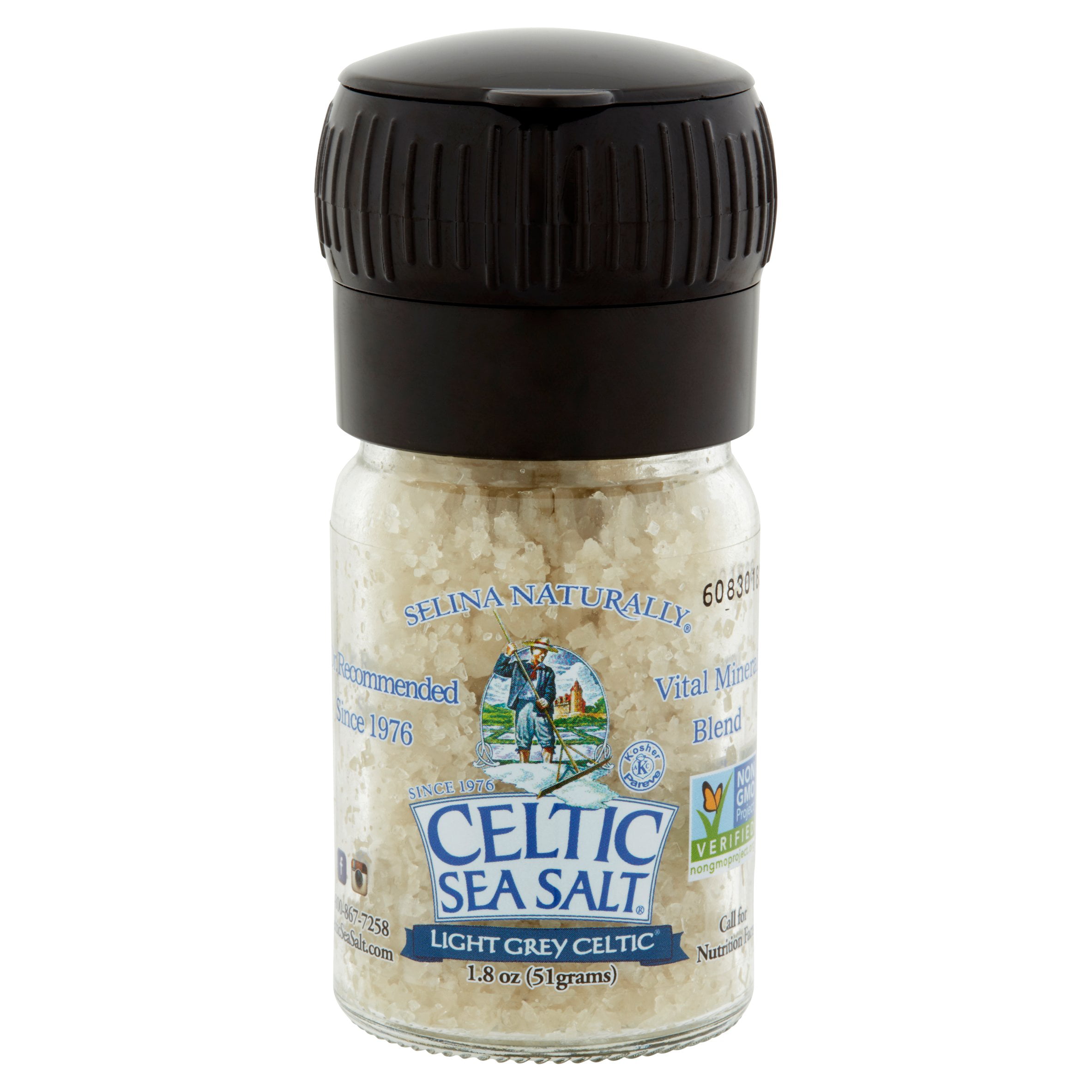 Selina Naturally - Large Salt Grinder with Light Grey Celtic ®