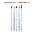 thumbnail image 4 of Ruiboury 1 Set Acrylic Nail Brush Professional Simple Manicure Pen Accessories Multipurpose Practical Painting Tools Nails Pens, 4 of 6