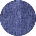 thumbnail image 1 of Ahgly Company Indoor Round Abstract Blue Modern Area Rugs, 6' Round, 1 of 4