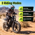 thumbnail image 4 of TST Electric Bike for Adults, 48V/15AH Battery, 20"x4" Fat Tire, 750W Motor E Mountain Biker, SGS Certified, 4 of 10