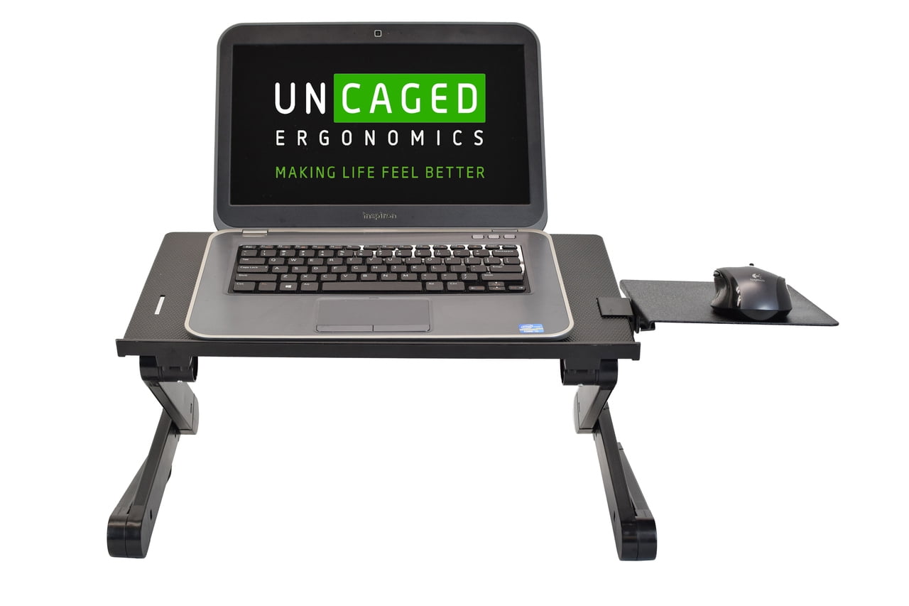 WorkEZ BEST Adjustable Laptop Cooling Stand & Lap Desk for Bed Couch w