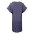 thumbnail image 5 of DHFJKG V Neck Tshirt Dresses For Women Short Sleeve Lightweight Summer Loose Fit Solid Color Mini Dress Casual Daily Wear Versatile Dresses, 5 of 5