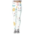 thumbnail image 4 of Shadoumai Easter Day Leggings for Women,Egg High Waist Tight Pants Yoga Pants Bottoms, Plus Size Green Leggings Womens White, 4 of 4