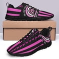 thumbnail image 4 of Breast Cancer Awareness In October We Wear Pink Running Shoes Sneakers Mesh Black Size 10.5, 4 of 5