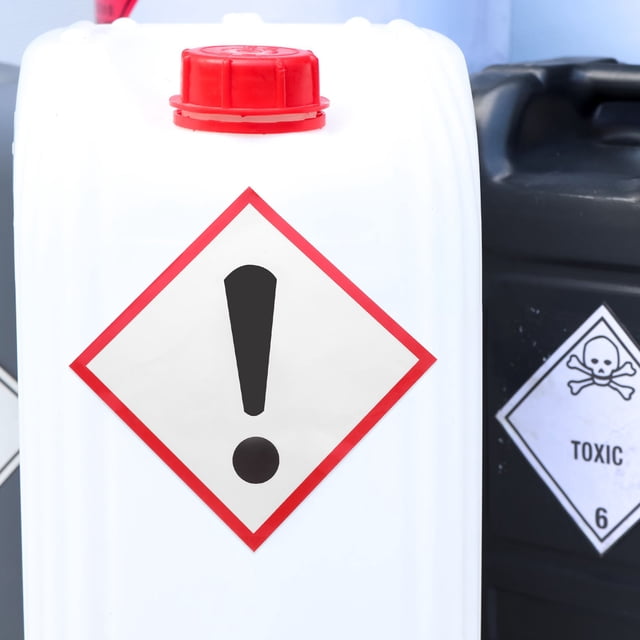OULII Danger Area Keep Out Sign Warning Reflective Sticker Reflective Film Adhesion for Vehicles 1Set