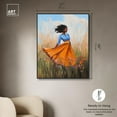 thumbnail image 5 of Flowing in Orange Canvas Glam Art by Art Remedy, Black Frame, 36" x 45", 5 of 7