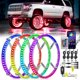 thumbnail image 1 of Aros de luces LED RGB para ruedas Nilight de 17,5" con control por app y control remoto, 1 of 9