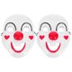 thumbnail image 1 of ColoMX 2pcs Halloween Party Mask Master Cosplay Cosplay Propasta de la máscara de vestuario Propiedad, 1 of 8