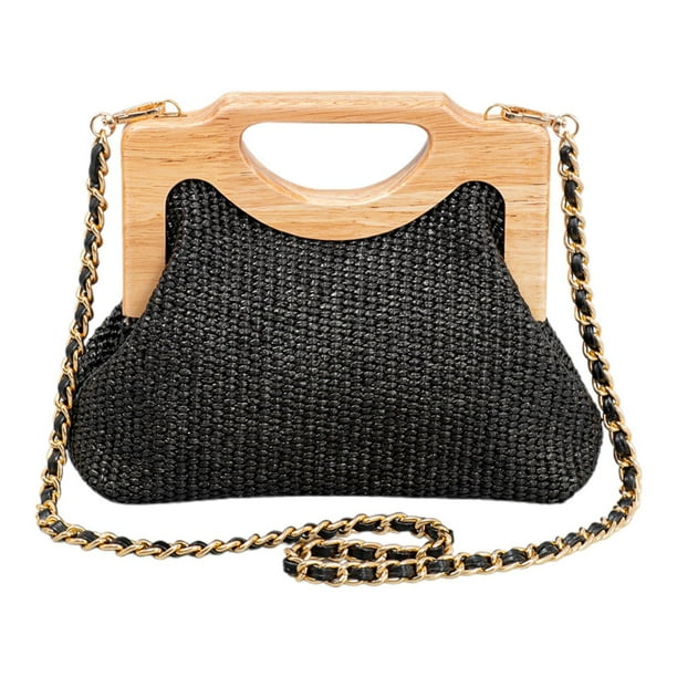 Bolso de hombro para mujer Strade Fareast Limited regalo elegante bolso de mano sencillo para cumpleaños viajes por la calle Negro