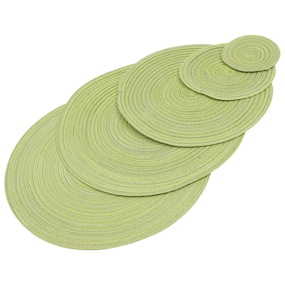 ELAYARD Table Mats Heat-Resistant 5Pcs 14.2x14.2in