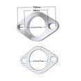 thumbnail image 2 of Ensemble de Joints d'Échappement en Acier Inoxydable à Deux Trous Rhodic pour Tuyau d'Échappement Automobile, 2 of 4